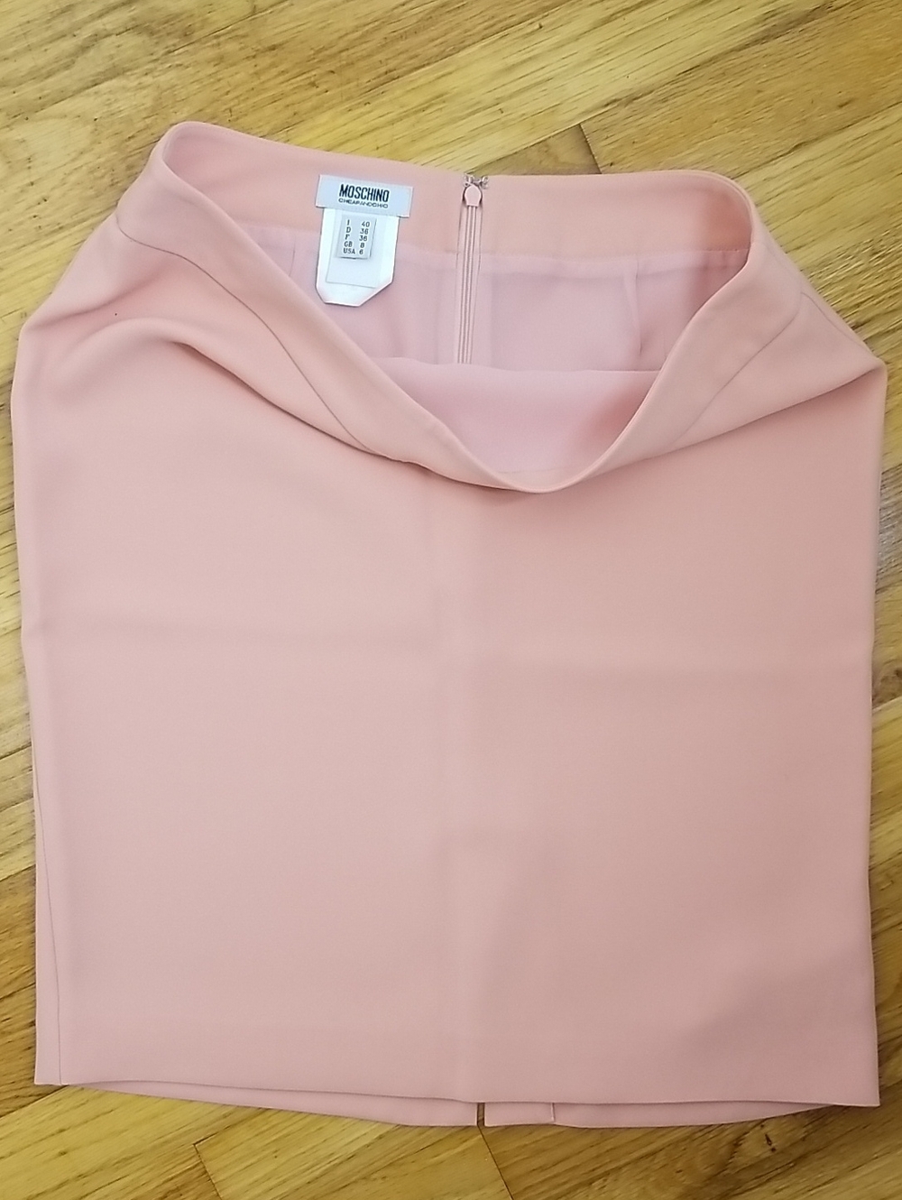 Moschino Cheapandchic Peach Pencil Skirt